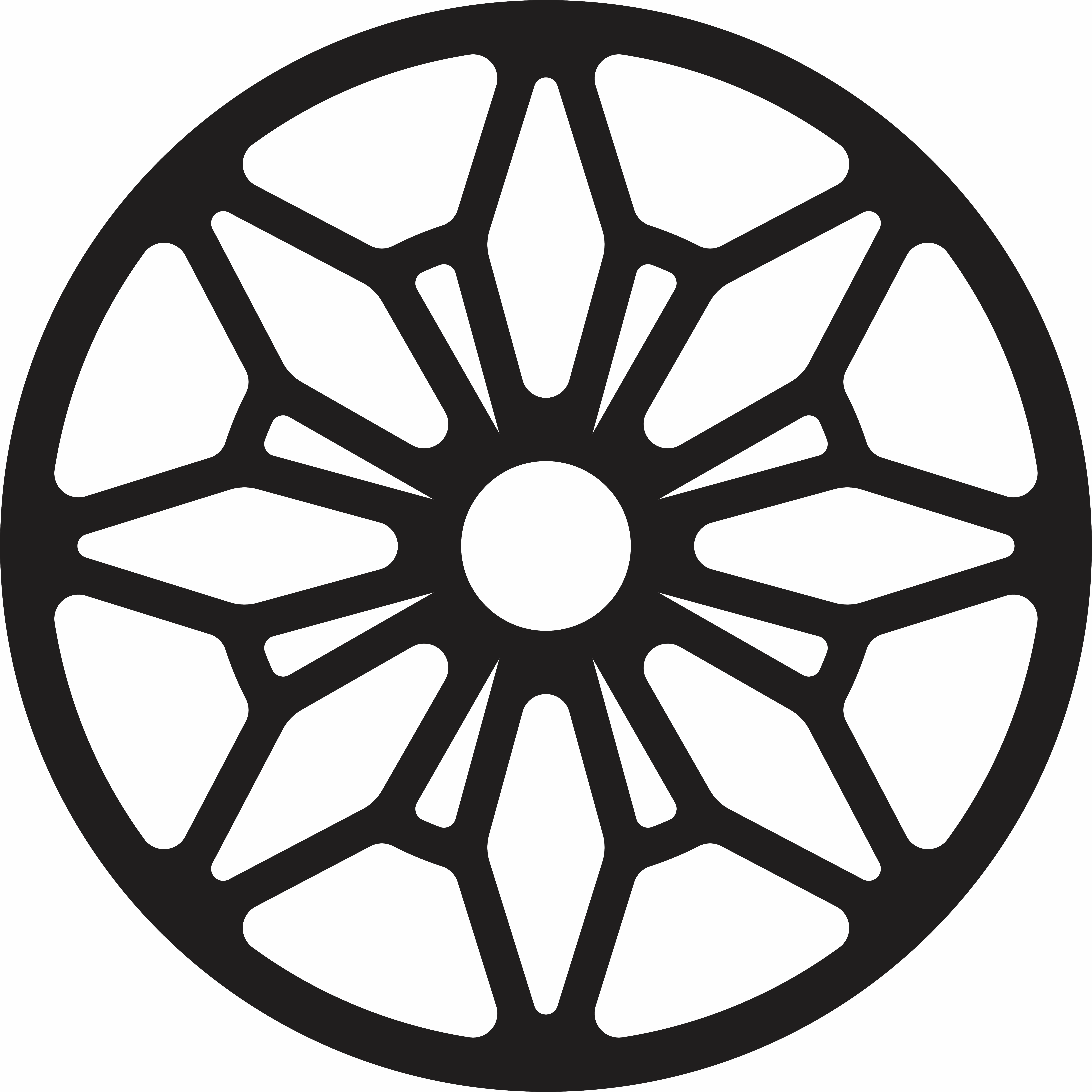 imagem do arquivo vetor para download Mandala de Cristais