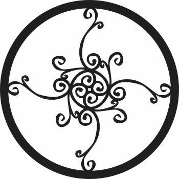 imagem do arquivo vetor para download Mandala de Ramos