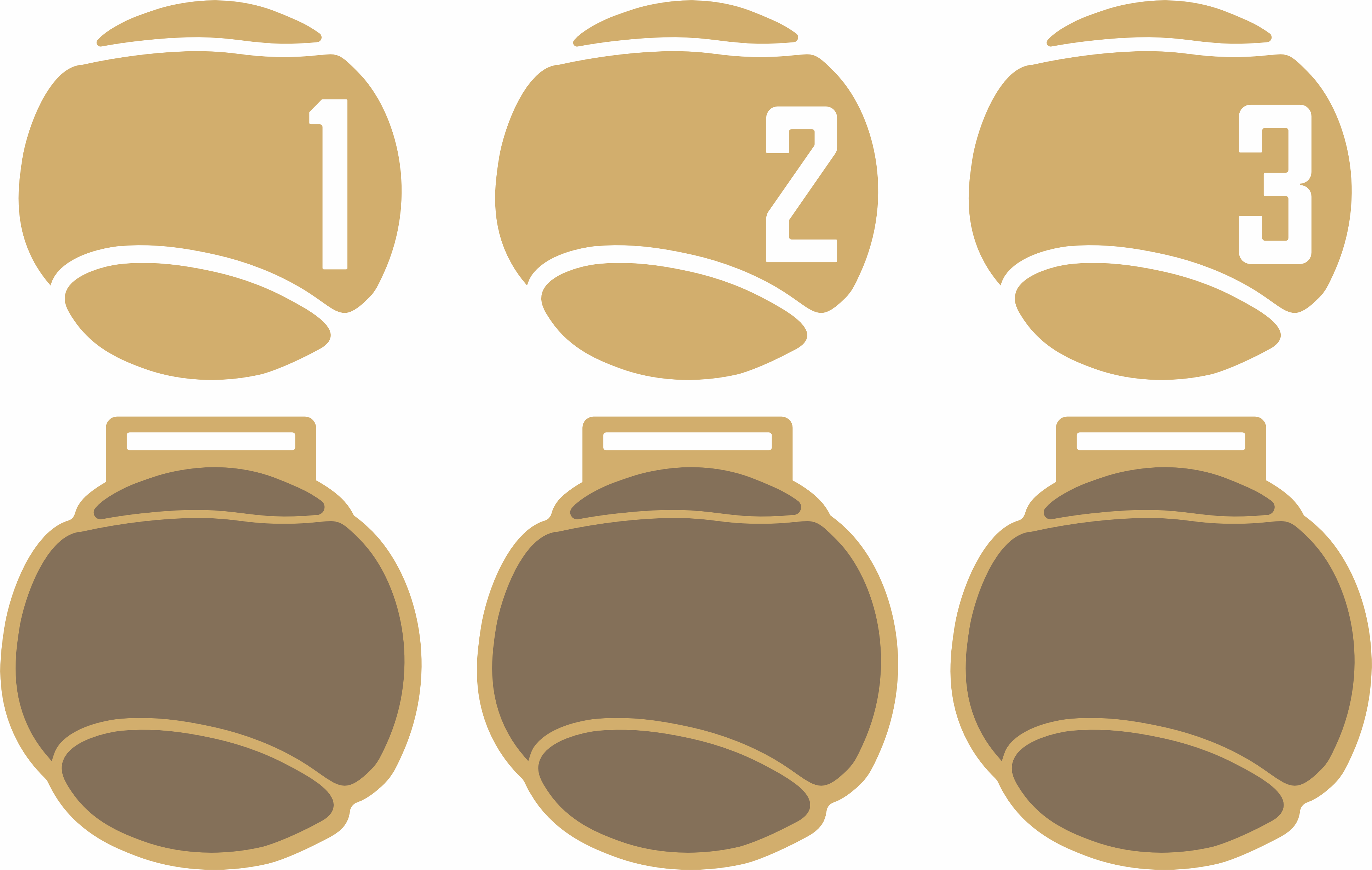 imagem do arquivo vetor para download Medalhas 1 , 2 e 3 Lugar  