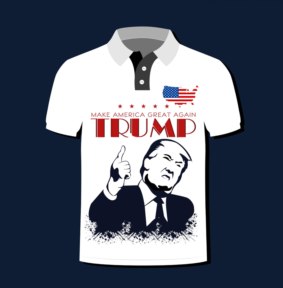 imagem do arquivo vetor para download Modelo de Camiseta do Presidente