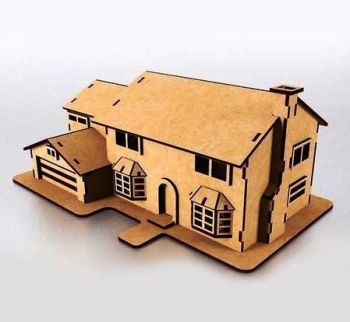 imagem do arquivo vetor para download Modelo de Casa de Dinheiro para Corte a Laser