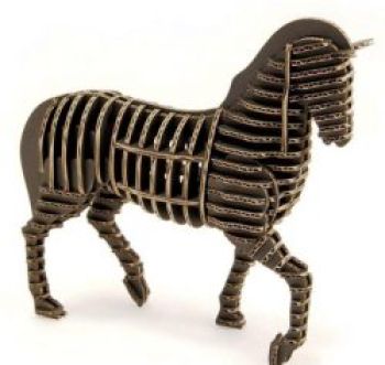 imagem do arquivo vetor para download Modelo de Cavalo para Corte a Laser