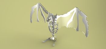 imagem do arquivo vetor para download Morcego 3D