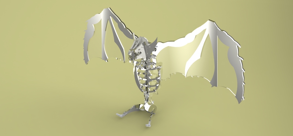 imagem do arquivo vetor para download Morcego 3D