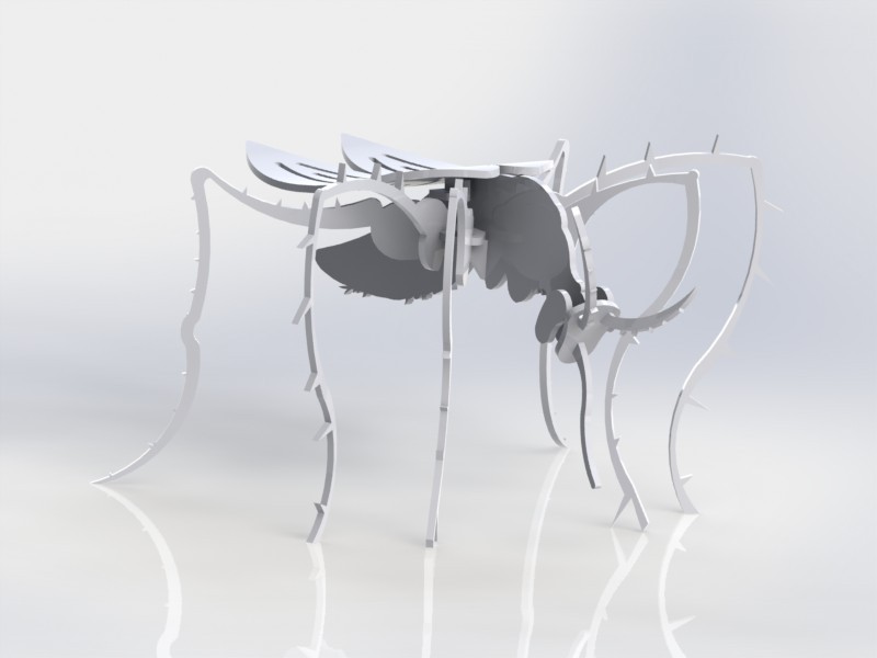 imagem do arquivo vetor para download Mosquito 3d