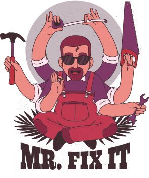 imagem do arquivo vetor para download Mr Fix reparador 