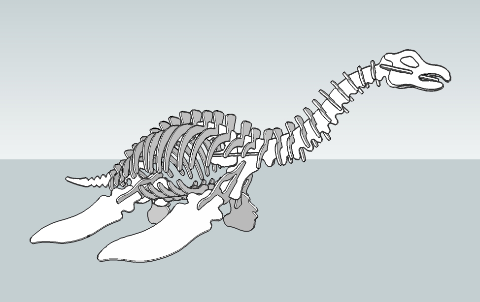 imagem do arquivo vetor para download Nessie 3D