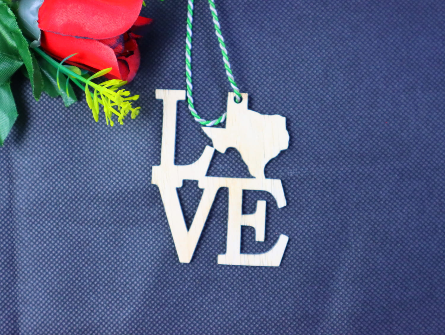 imagem do arquivo vetor para download Ornamento de Natal Love Texas