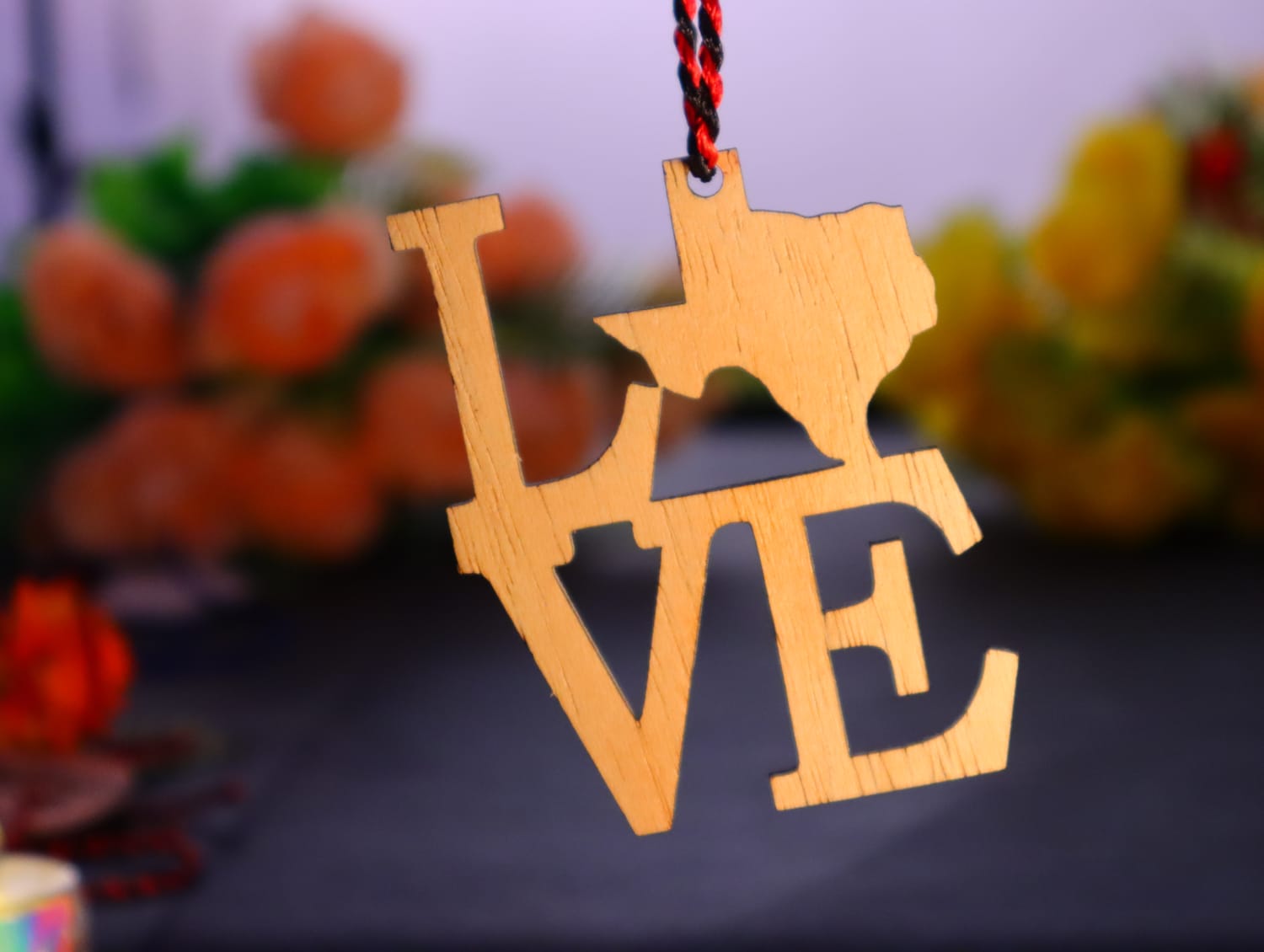 imagem do arquivo vetor para download Ornamento de Natal Love Texas