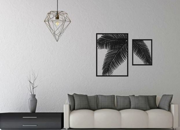 imagem do arquivo vetor para download Painel de Decoração de Parede com Samambaia 