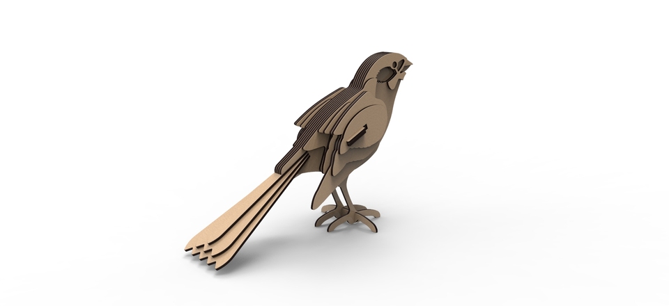 imagem do arquivo vetor para download Pardal 3d