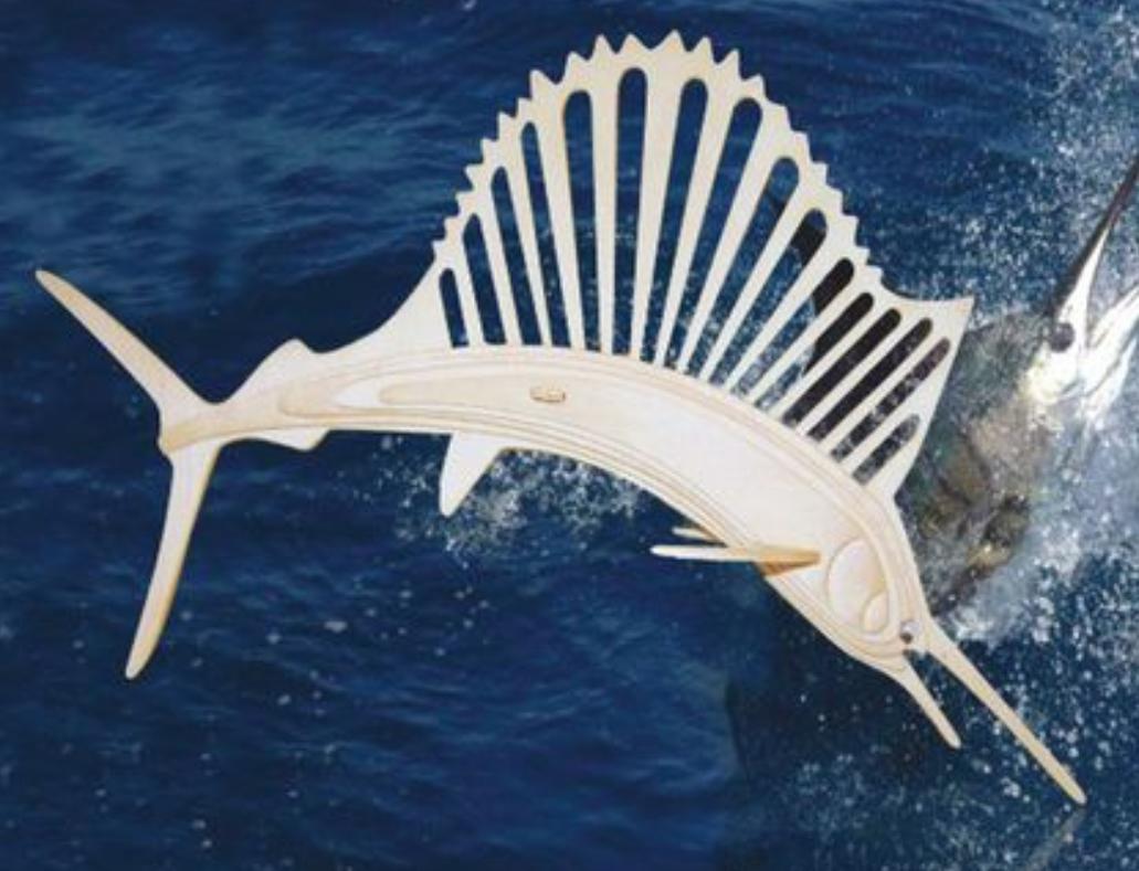 imagem do arquivo vetor para download Peixe Espada 3D