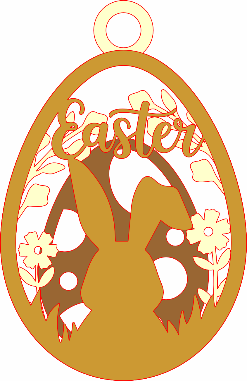 imagem do arquivo vetor para download Pingente de pascoa com escrita easter 