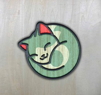 imagem do arquivo vetor para download Pingente decorativo de Gato