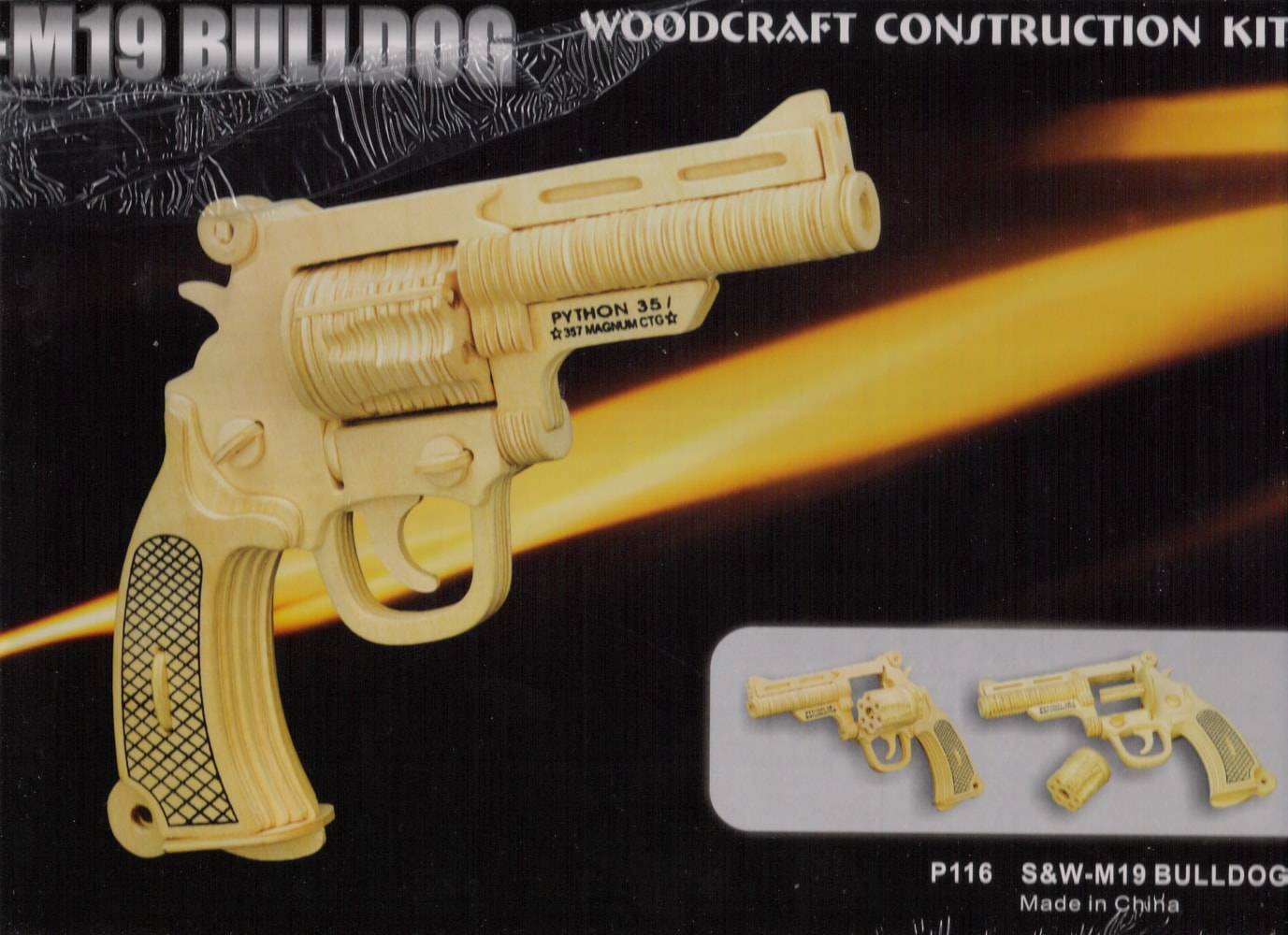 imagem do arquivo vetor para download Pistola Bulldog M19 cortada a laser