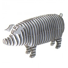 imagem do arquivo vetor para download Porco 3D