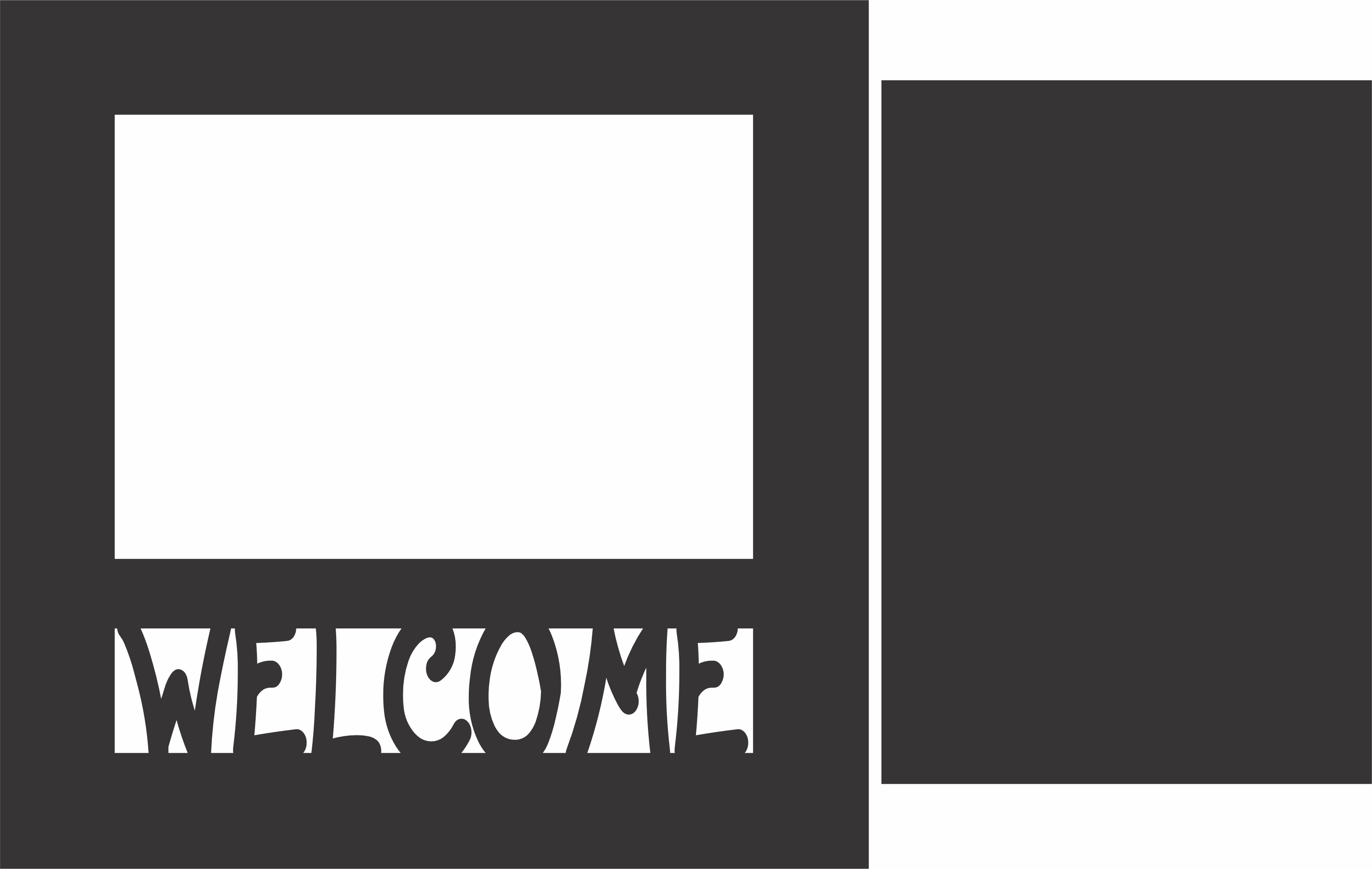 imagem do arquivo vetor para download Porta Retrato Bem Vindo 