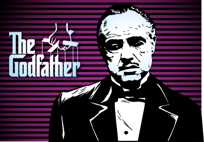 imagem do arquivo vetor para download Pôster Marlon Brando Padrinho