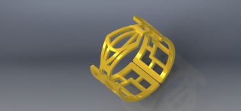 imagem do arquivo vetor para download Pulseira 3d