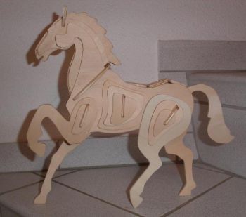 imagem do arquivo vetor para download Quebra-cabeça 3D de cavalo 