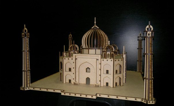 imagem do arquivo vetor para download Quebra cabeça 3D Taj Mahal