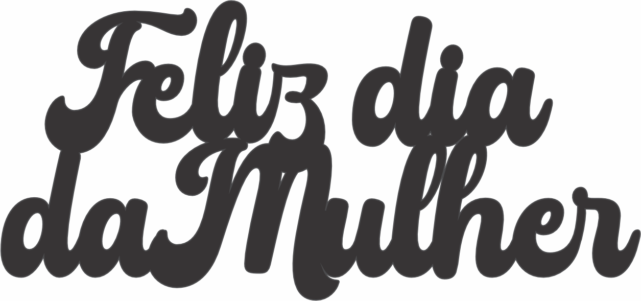 imagem do arquivo vetor para download Recorte  Feliz Dia da Mulher  MDF