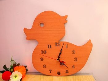 imagem do arquivo vetor para download Relógio de Parede Pato para Quarto Infantil 