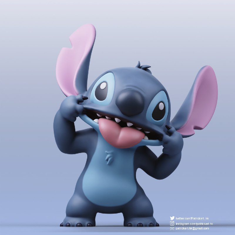 imagem do arquivo vetor para download Stitch 3d