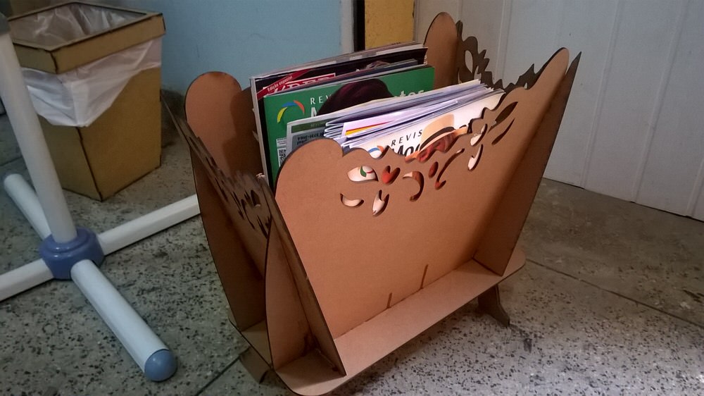 imagem do arquivo vetor para download Suporte de Revistas em Corte a Laser