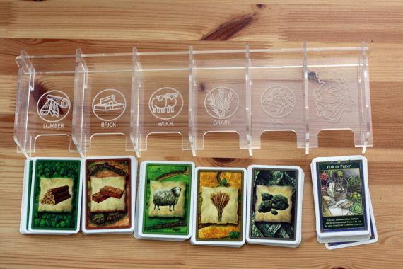 imagem do arquivo vetor para download Suporte para cartas de Catan e organizador 