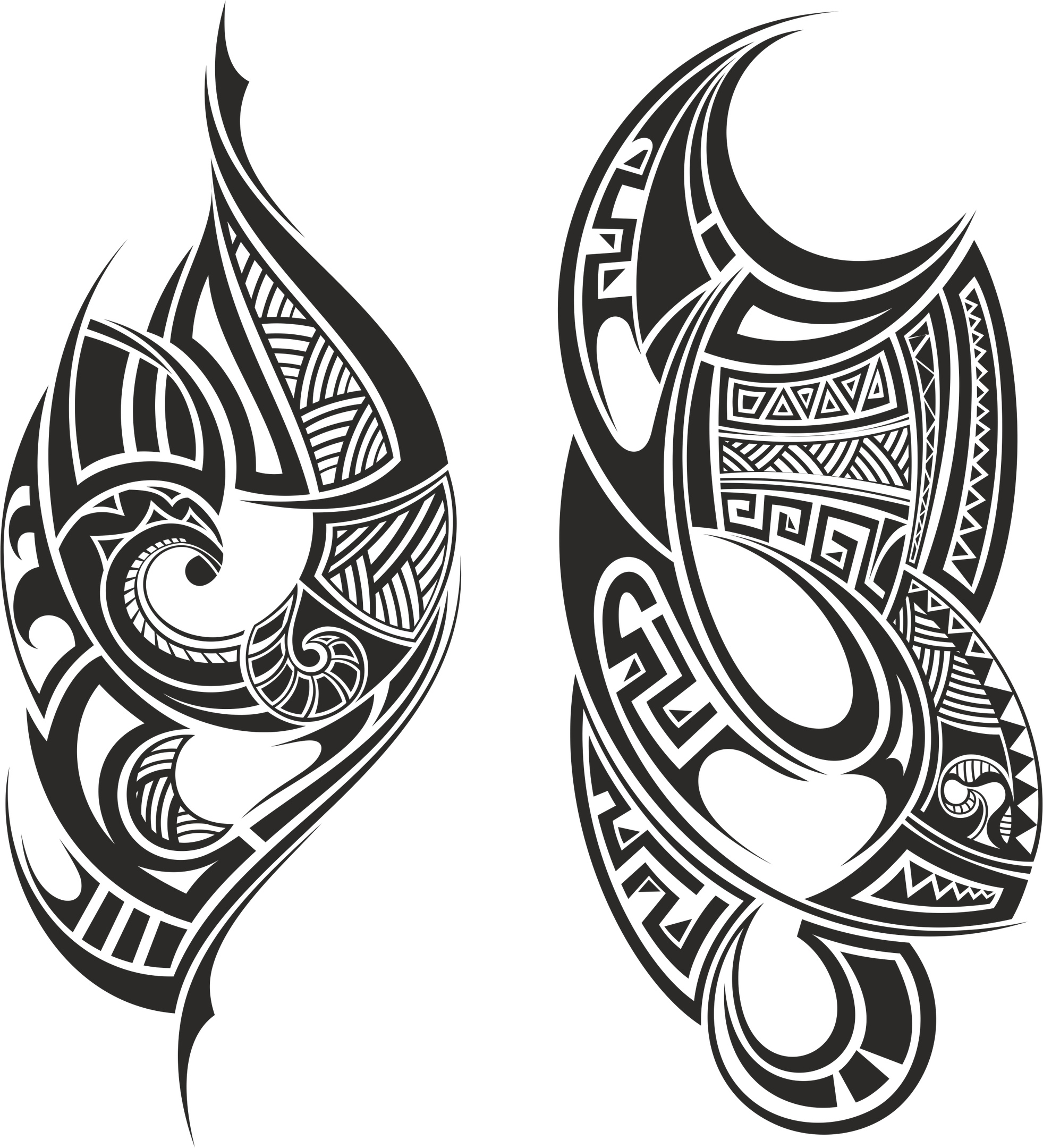 imagem do arquivo vetor para download Tatuagem tribal