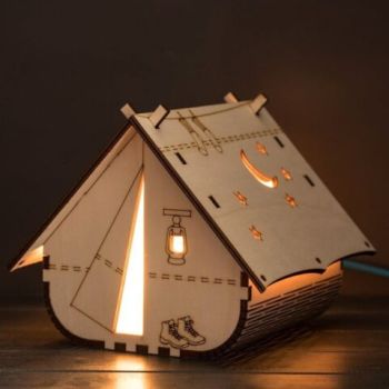 imagem do arquivo vetor para download Tenda Decorativa em Forma de Lâmpada