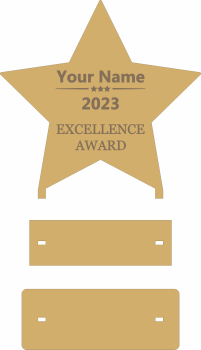 imagem do arquivo vetor para download Troféu Estrela da Excelência