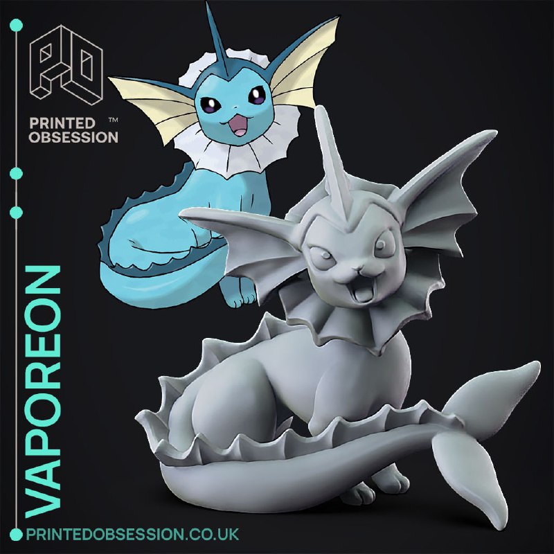 imagem do arquivo vetor para download Vaporeon 3d