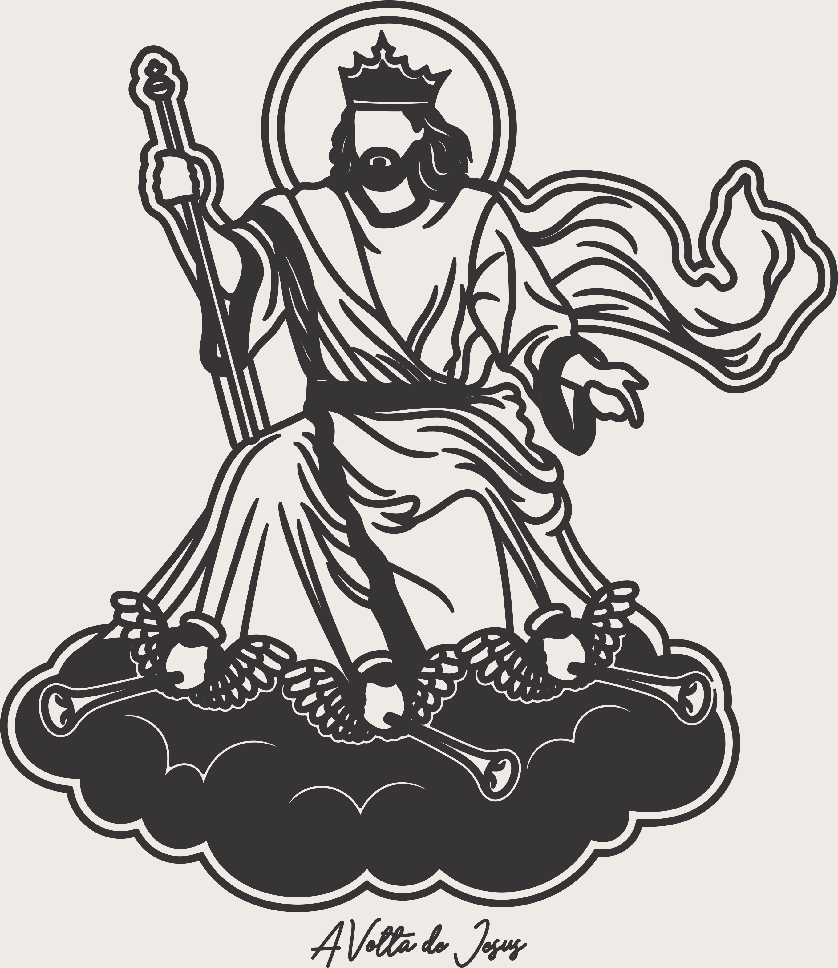 imagem do arquivo vetor para download Vetor A Volta de Jesus