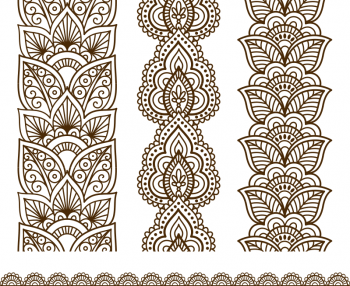 imagem do arquivo vetor para download Vetor Indian Mehndi Design