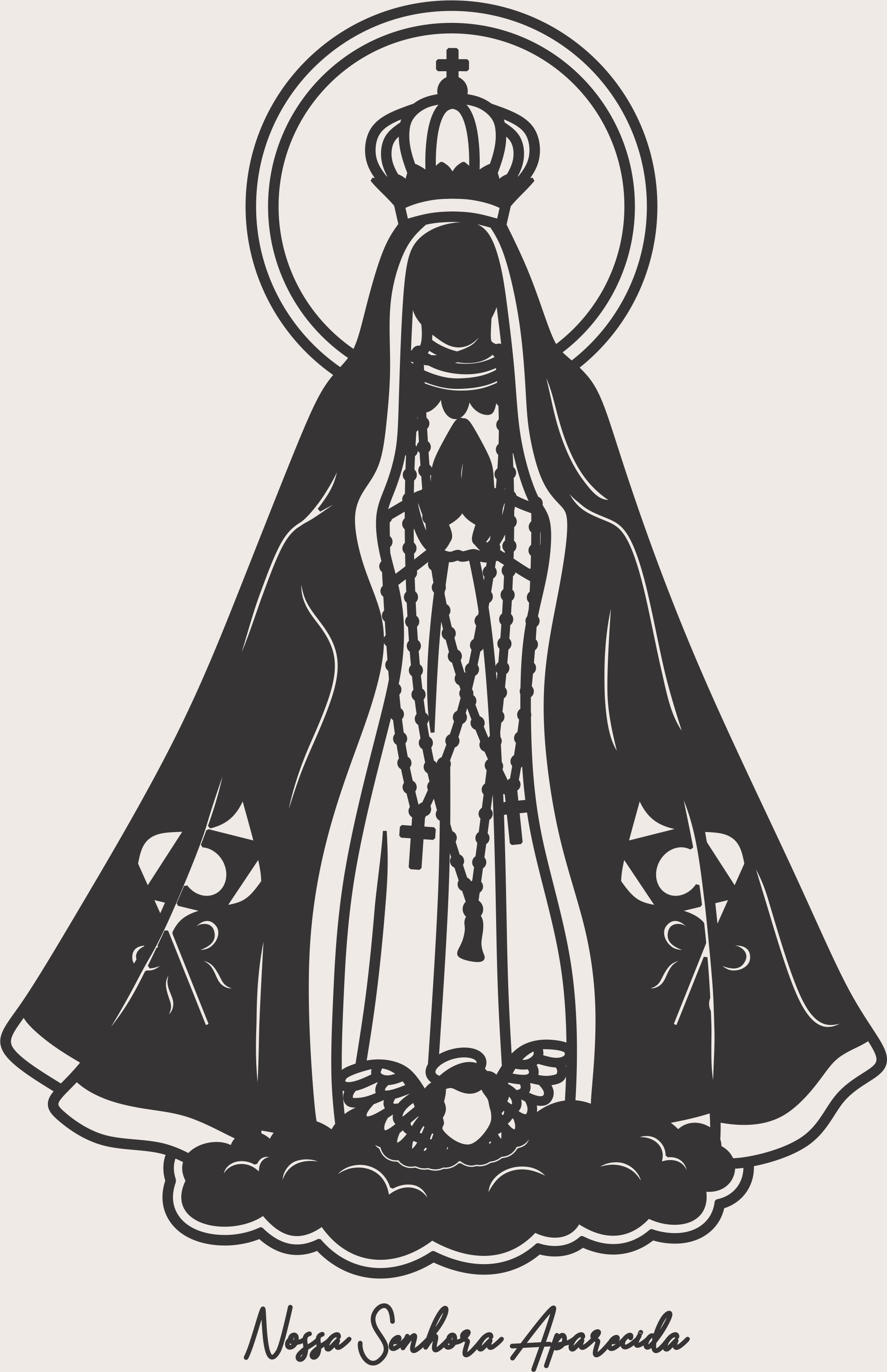 imagem do arquivo vetor para download Vetor de Nossa senhora Aparecida