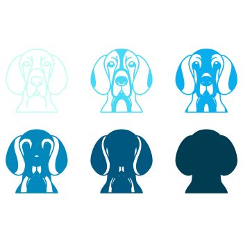 imagem do arquivo vetor para download Vetor de Raça canina Braco húngaro de pelo curto