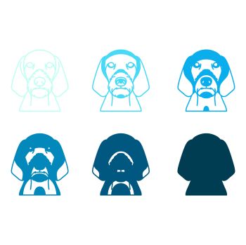 imagem do arquivo vetor para download Vetor de Raça canina Braco húngaro de pelo duro