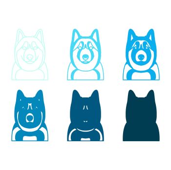 imagem do arquivo vetor para download Vetor de Raça canina Husky Siberiano