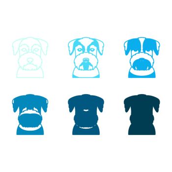 imagem do arquivo vetor para download Vetor de Raça canina Schnauzer standard