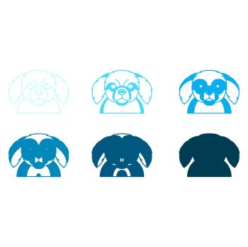 imagem do arquivo vetor para download Vetor de Raça canina Spaniel tibetano