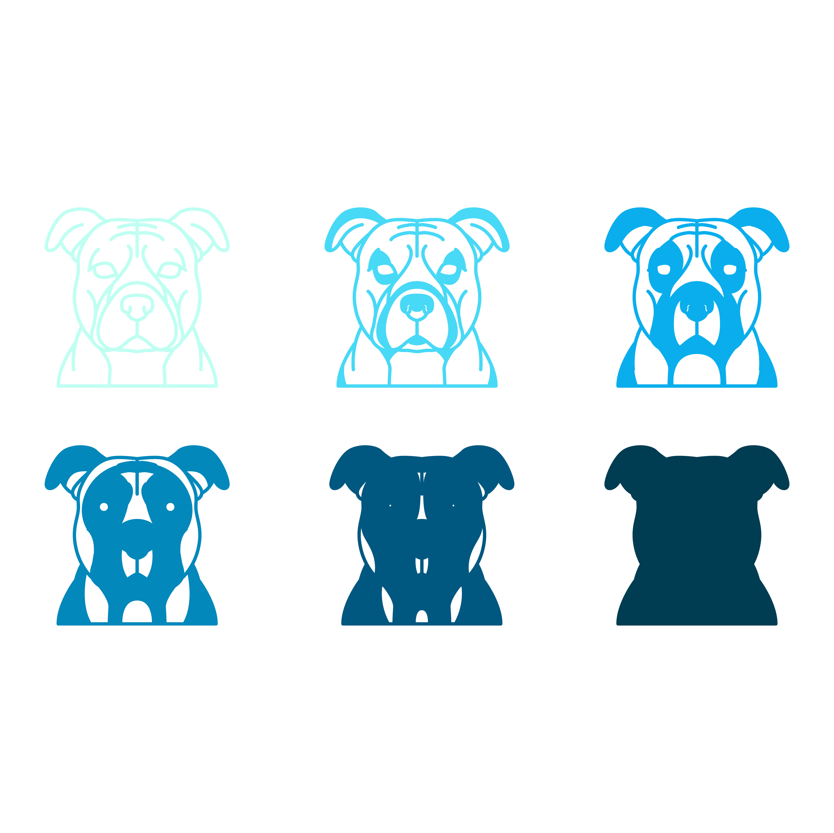 imagem do arquivo vetor para download Vetor de Raça canina Staffordshire bull terrier