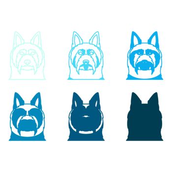 imagem do arquivo vetor para download Vetor de Raça canina Terriers Sedosos