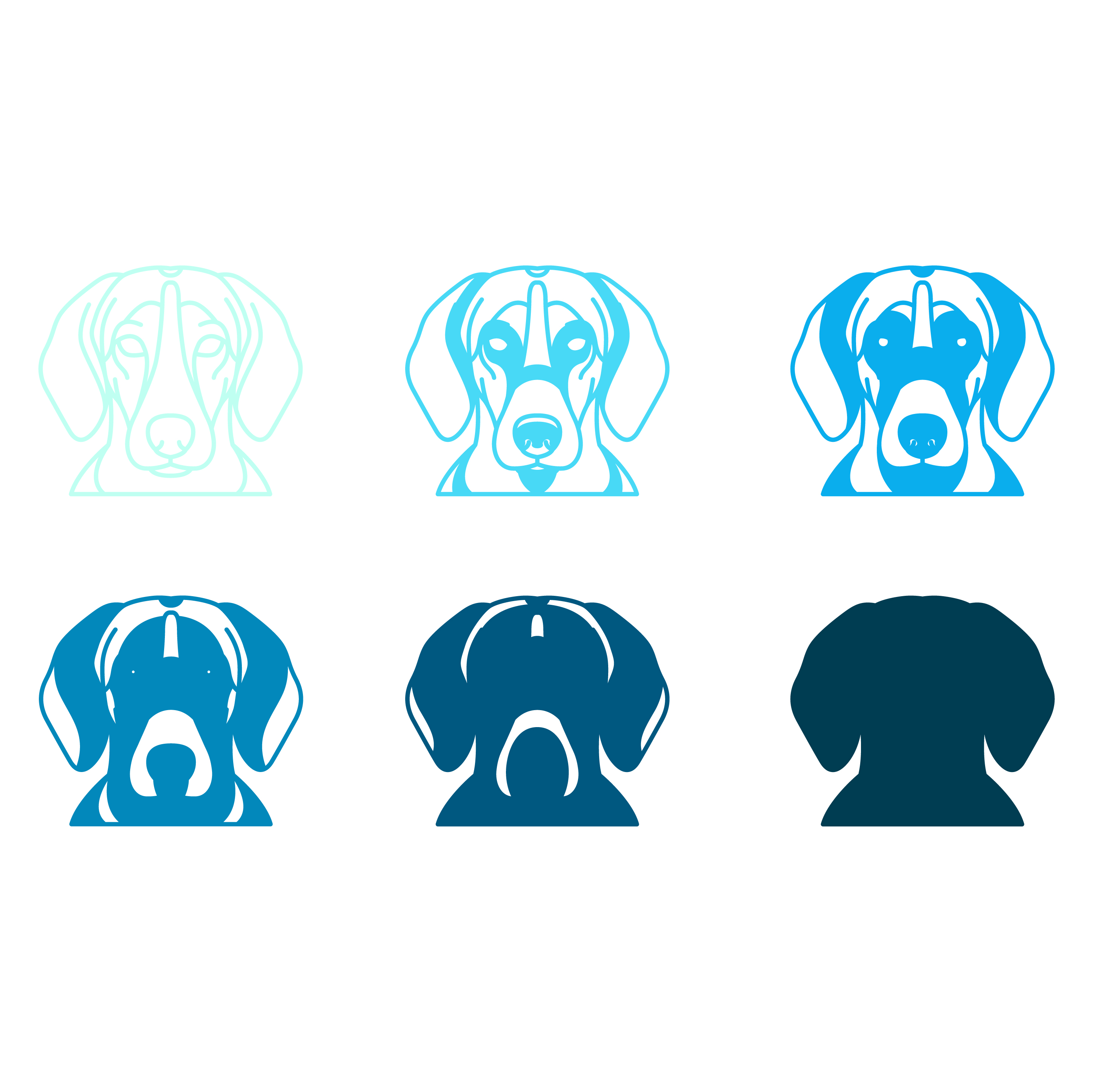 imagem do arquivo vetor para download Vetor de Raça canina Treeing Walker Coonhounds
