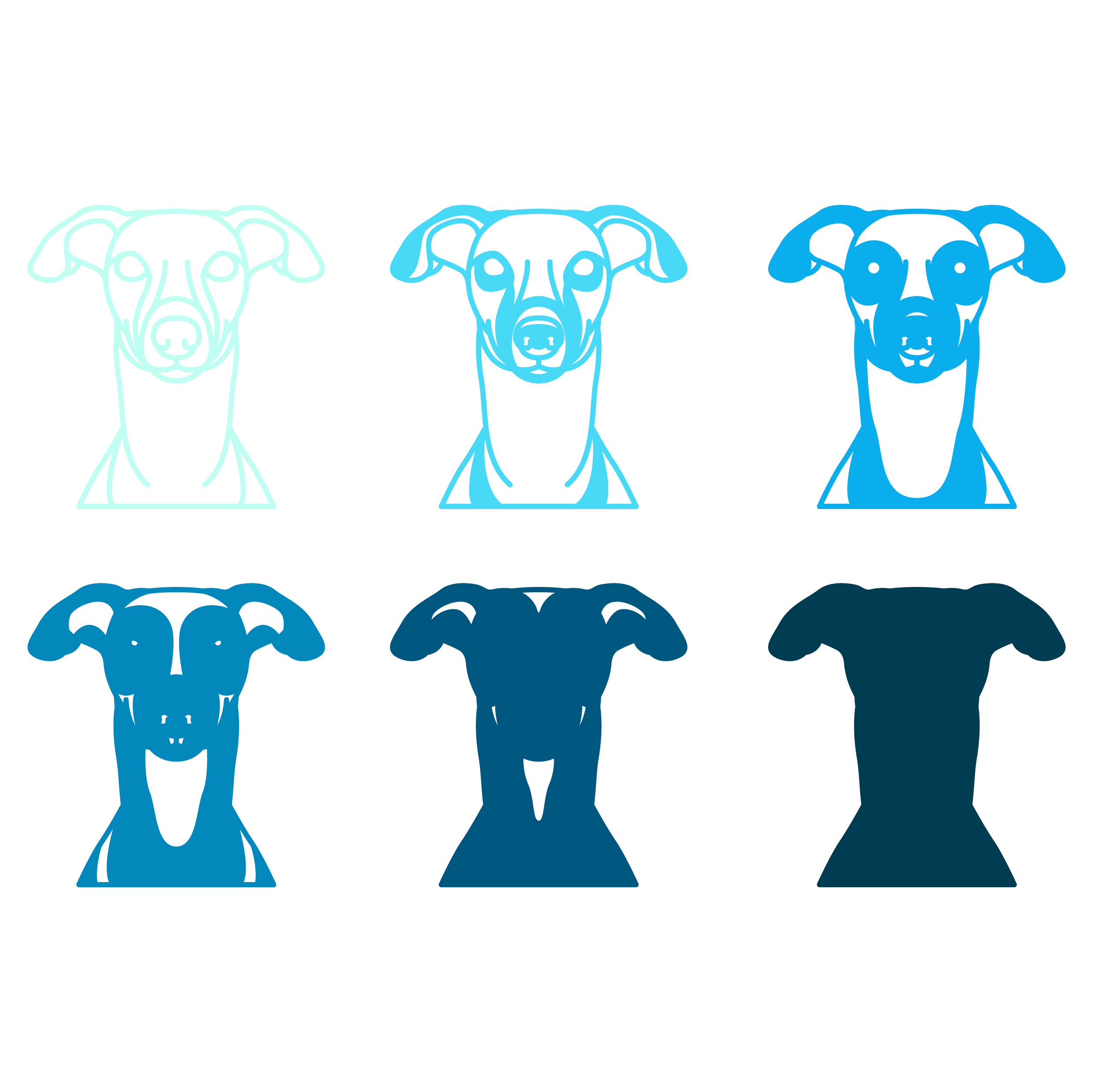 imagem do arquivo vetor para download Vetor de Raça canina Whippets