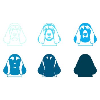 imagem do arquivo vetor para download Vetor de Raça canina Sussex spaniel