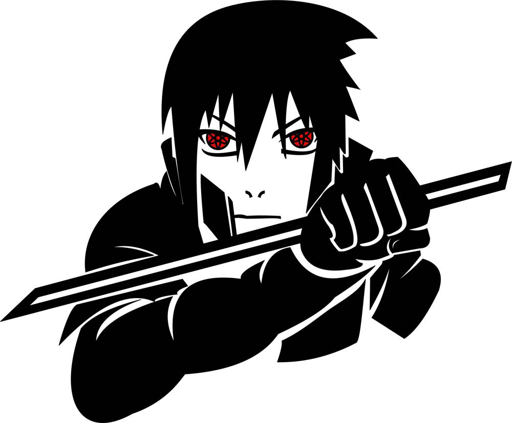 imagem do arquivo vetor para download Vetor de Sasuke no Coreldraw