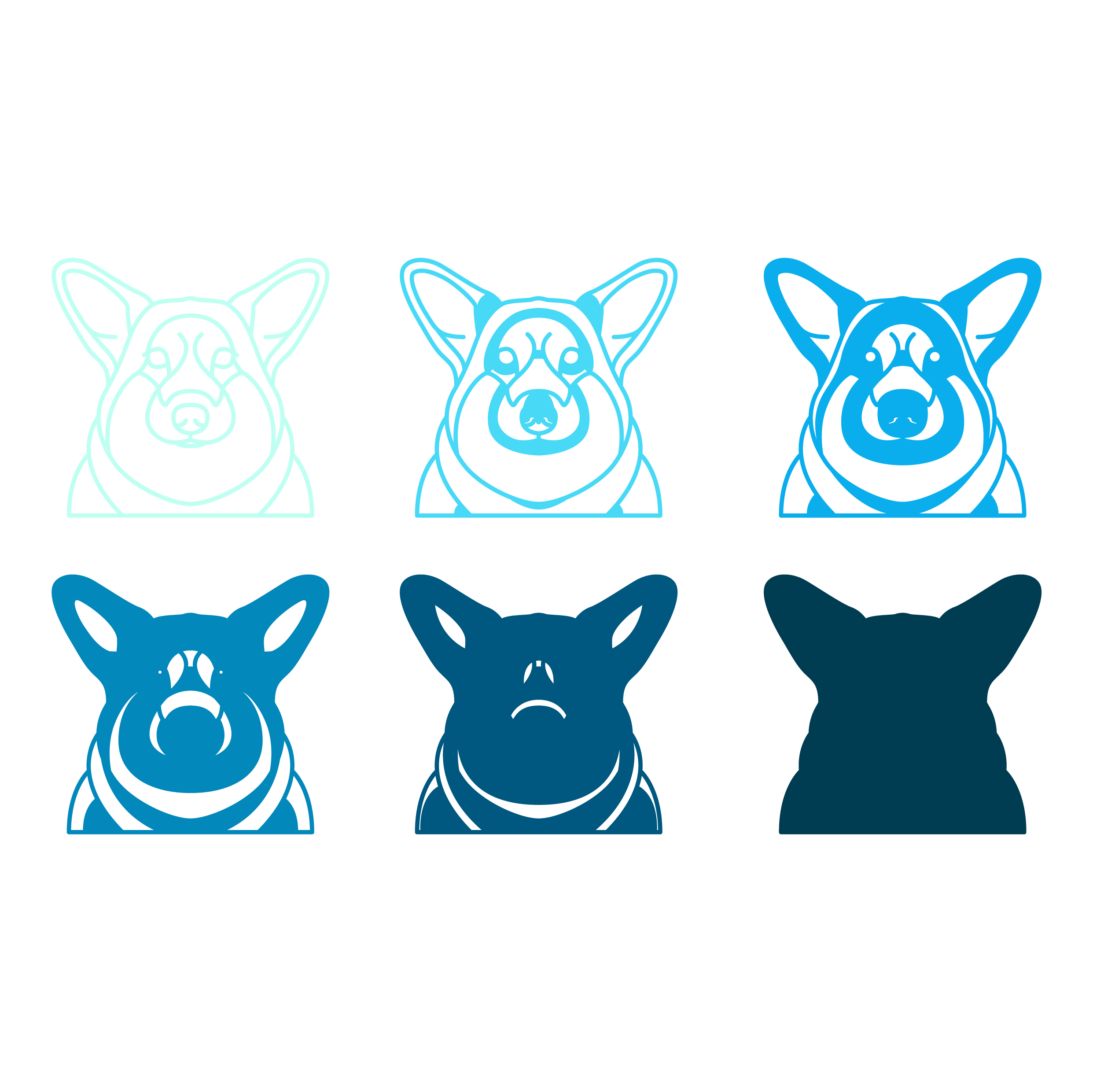 imagem do arquivo vetor para download Vetor de cães da raça Pembroke Welsh Corgi