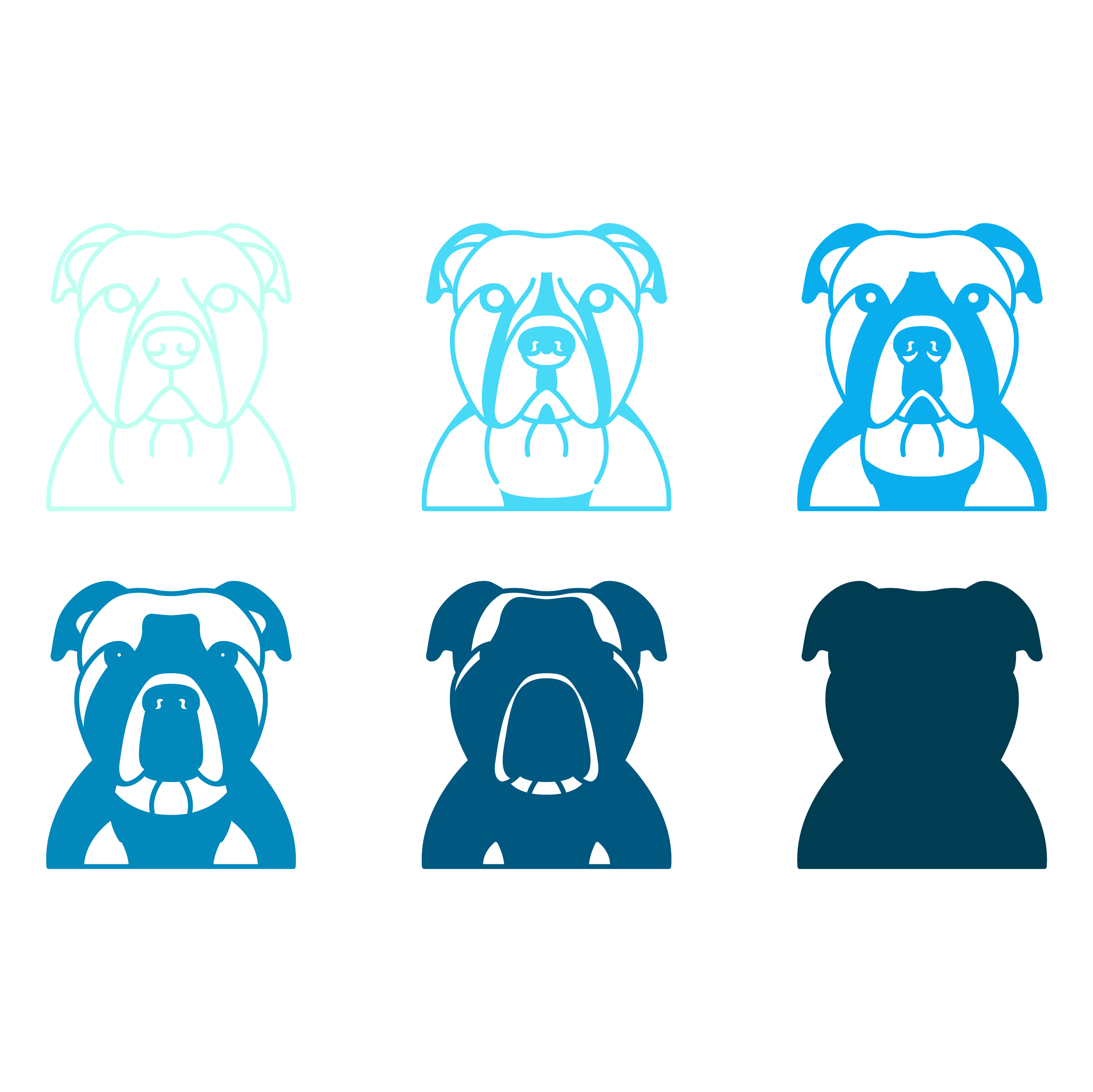 imagem do arquivo vetor para download Vetor de cães da raça Pitbull